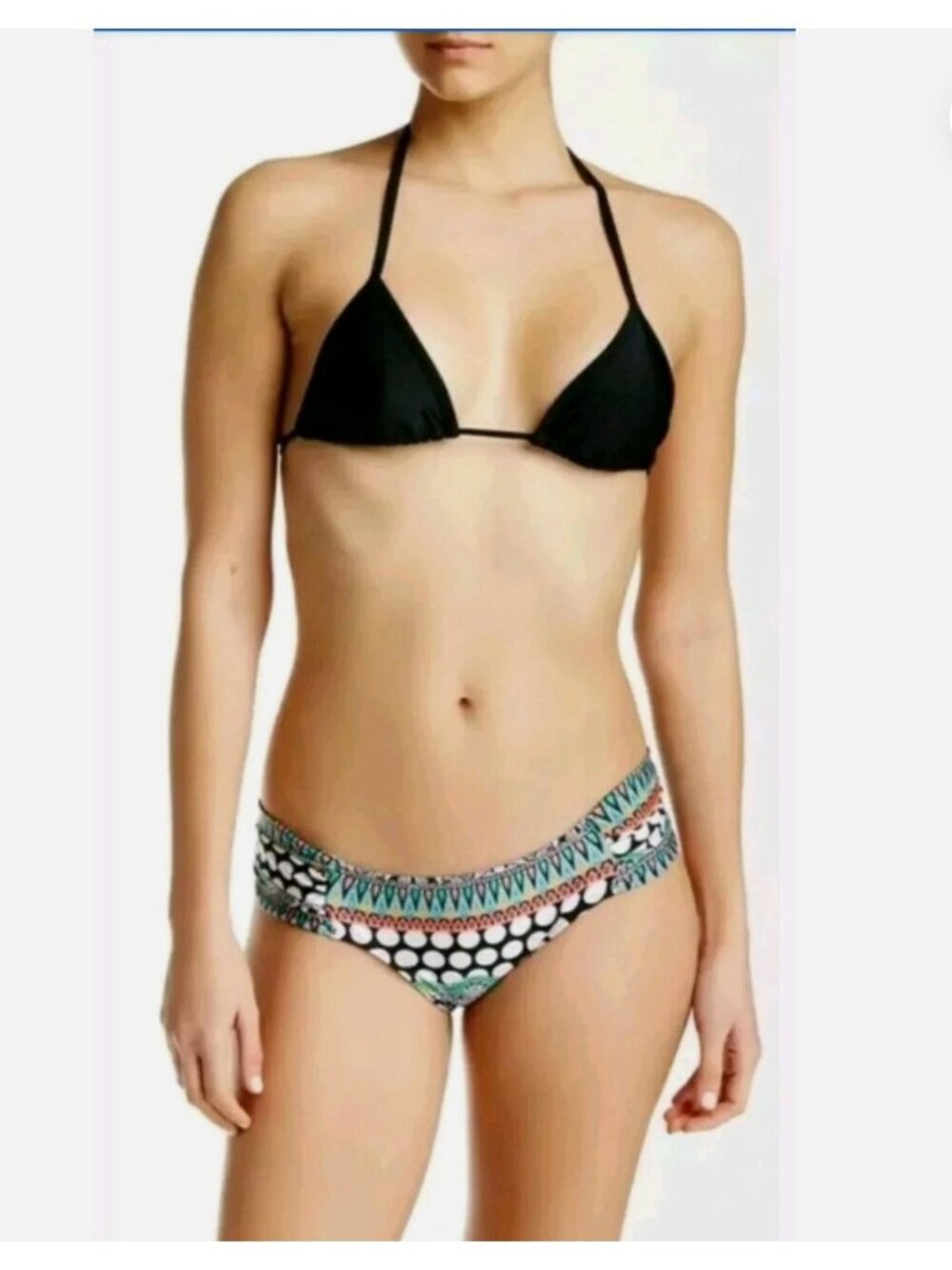 Luli Fama Cosmos In Miami Full Bikini Bottom 28" Wavy Triangle Top Small Womens